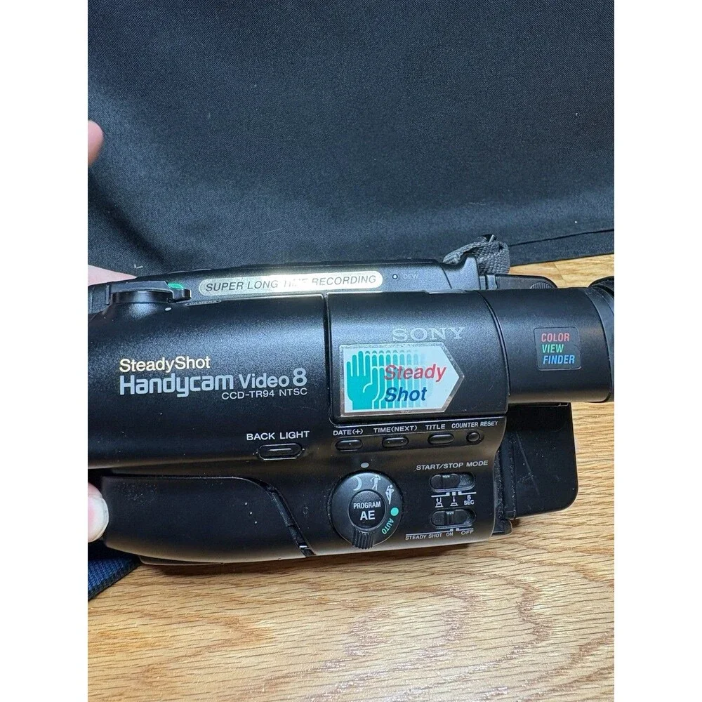 Sony Steady Shot Handy Cam Video 8 24 Digital Zoom CCD-TR94 NTSC Untested
